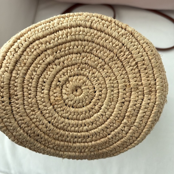 Sezane Tan Crochet Shoulder Bag - Picture 6 of 7